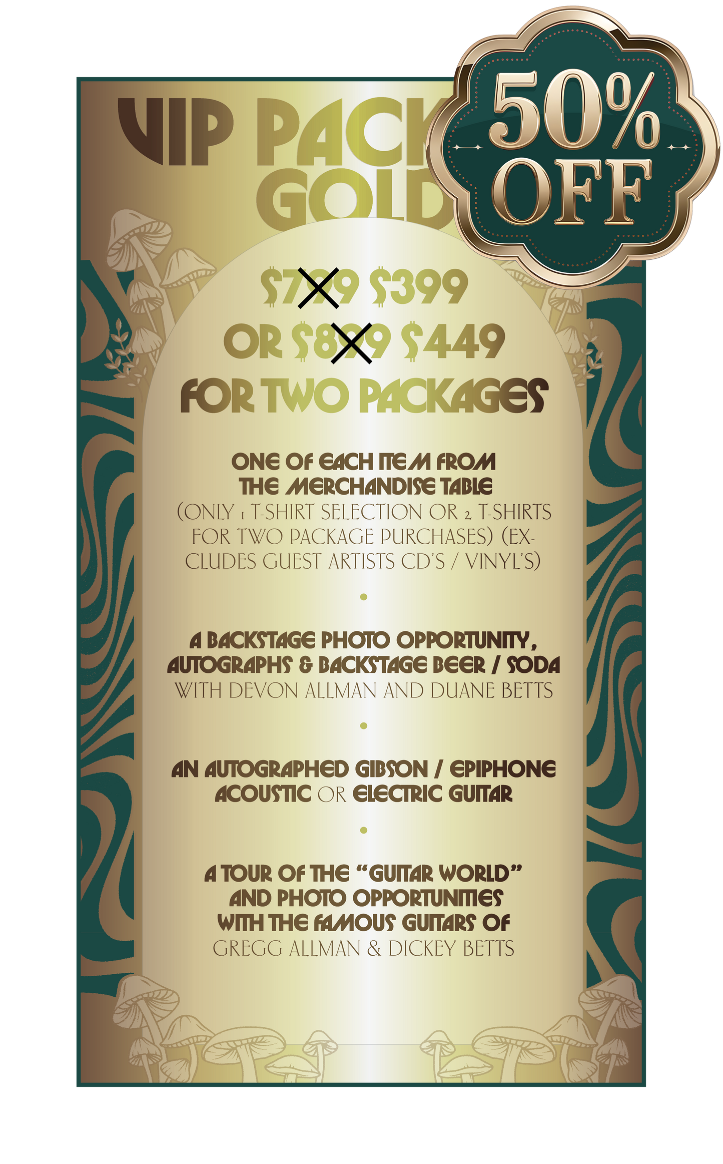 Allman Betts Family Revival - VIP Packages - 11/29/25 - St. Louis, MO - The Factory