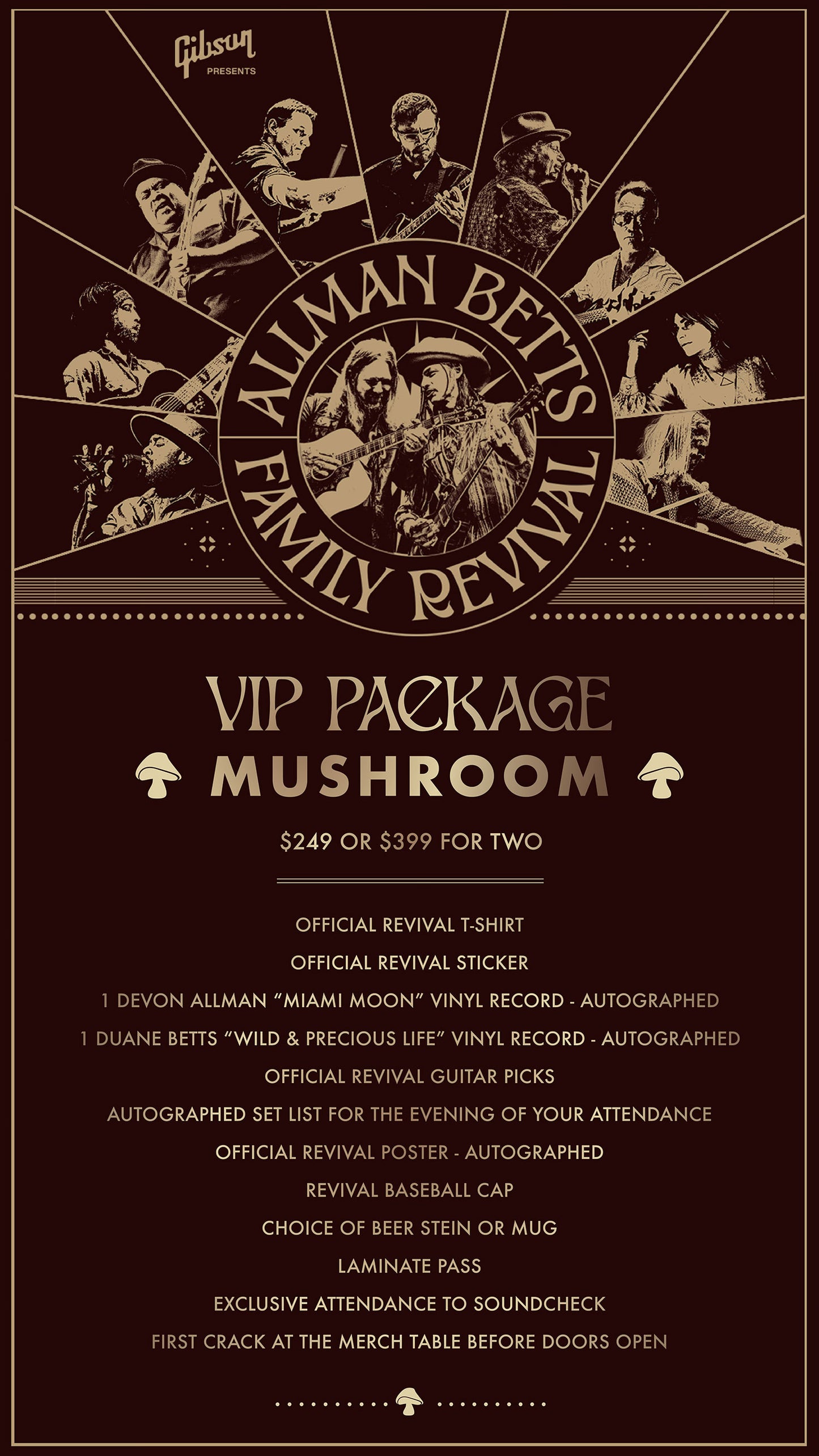 Allman Betts Family Revival - VIP Packages - 12/1/24 - Minneapolis, MN - State Theatre