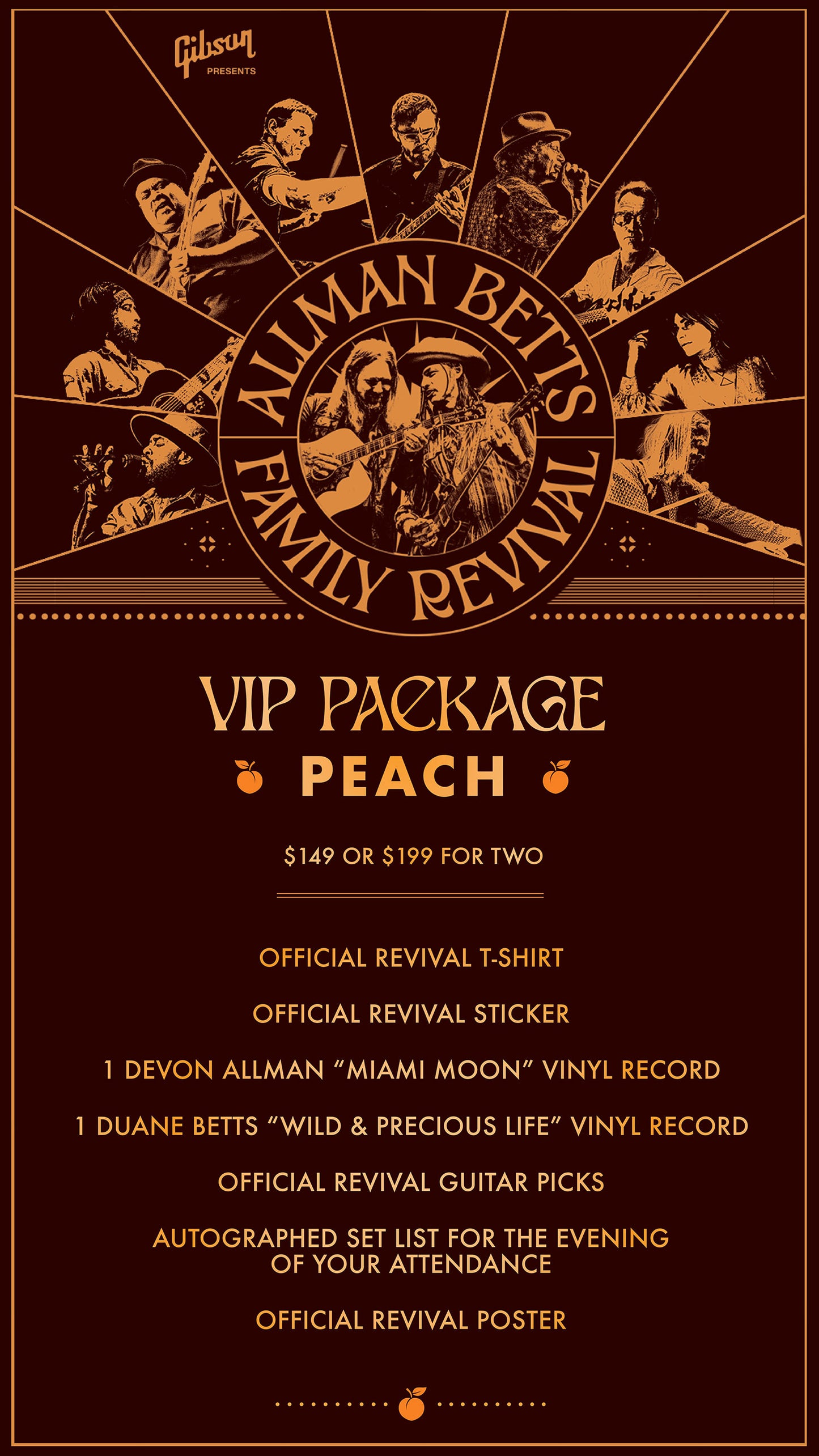 Allman Betts Family Revival - VIP Packages - 12/1/24 - Minneapolis, MN - State Theatre