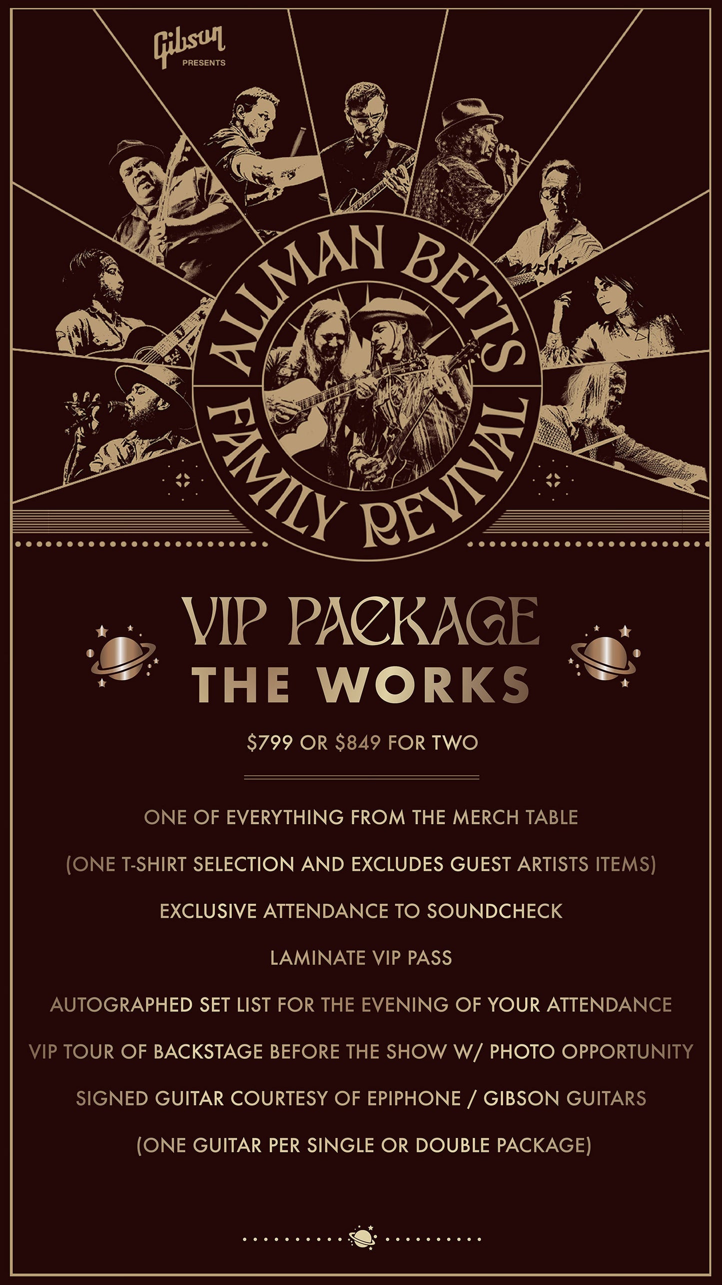 Allman Betts Family Revival - VIP Packages - 12/1/24 - Minneapolis, MN - State Theatre